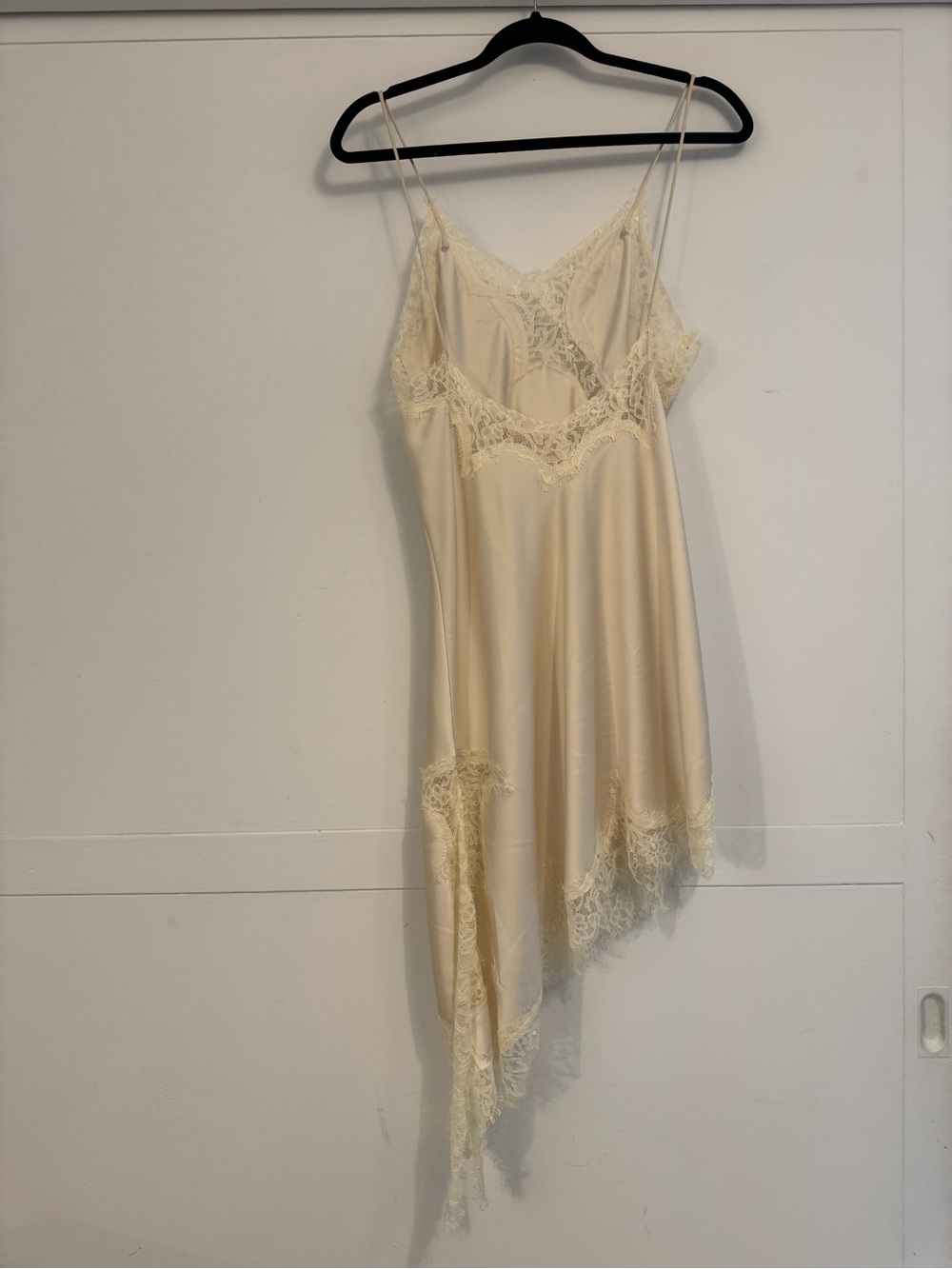 Zara lace satin asymmetric tunic cami - Picture 2 of 9
